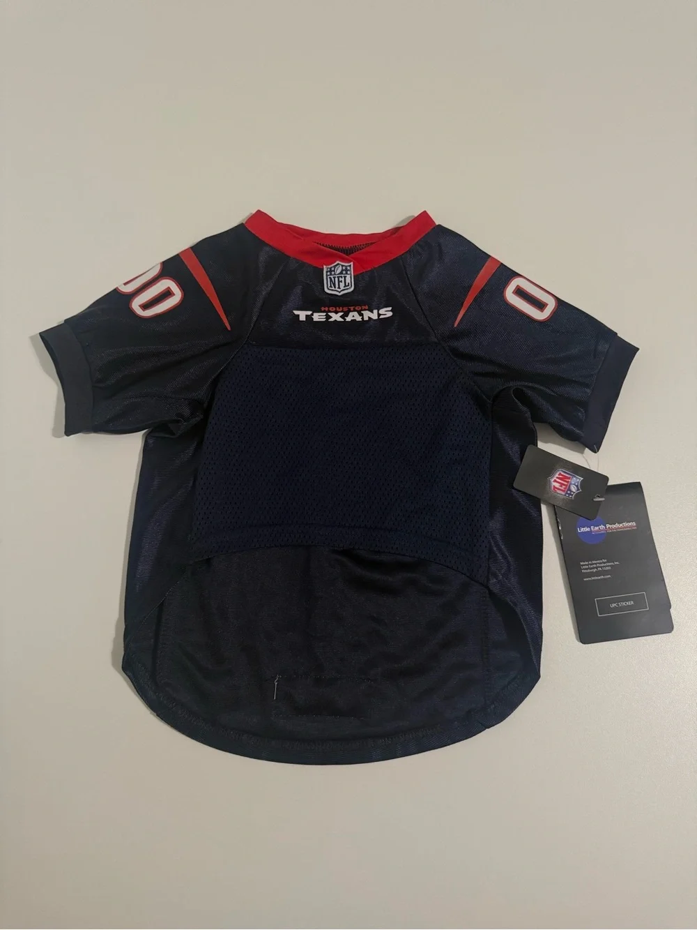 Little Earth Houston Texans Pet Navy Red White Jersey